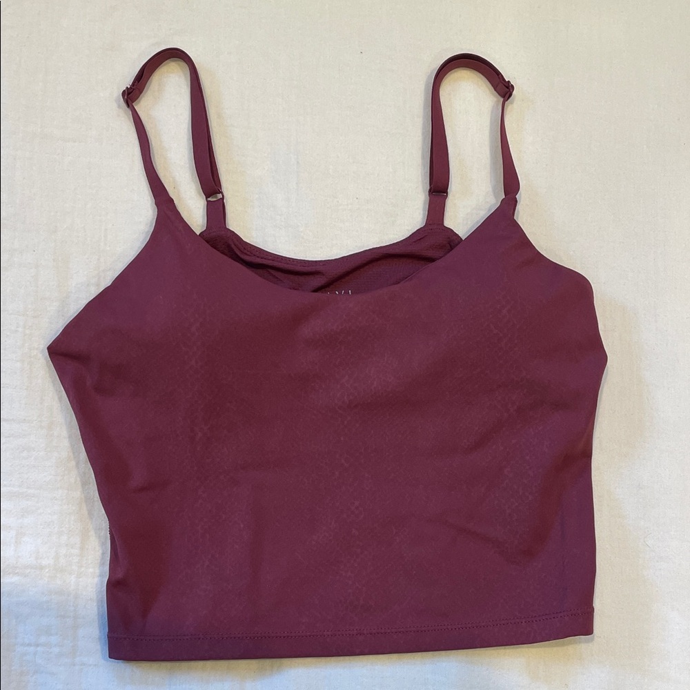 Women's Burgundy Crop Top